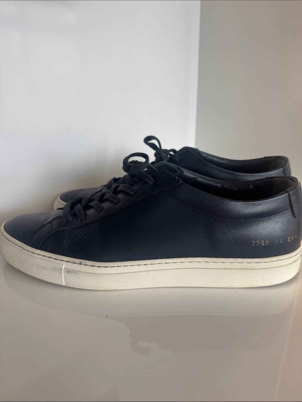 Common Projects | Blue Leather Sneakers - Picture 6 of 6